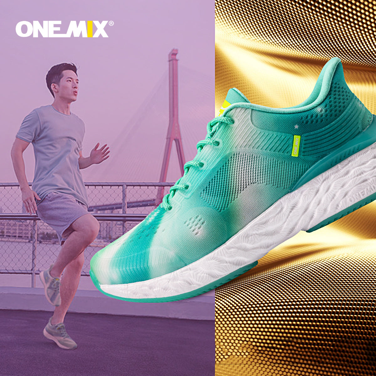 ONEMIX Marathon Running Shoes For Men Women Outdoor Athletic Sneakers Sport Walking Shoes Travel Jogging