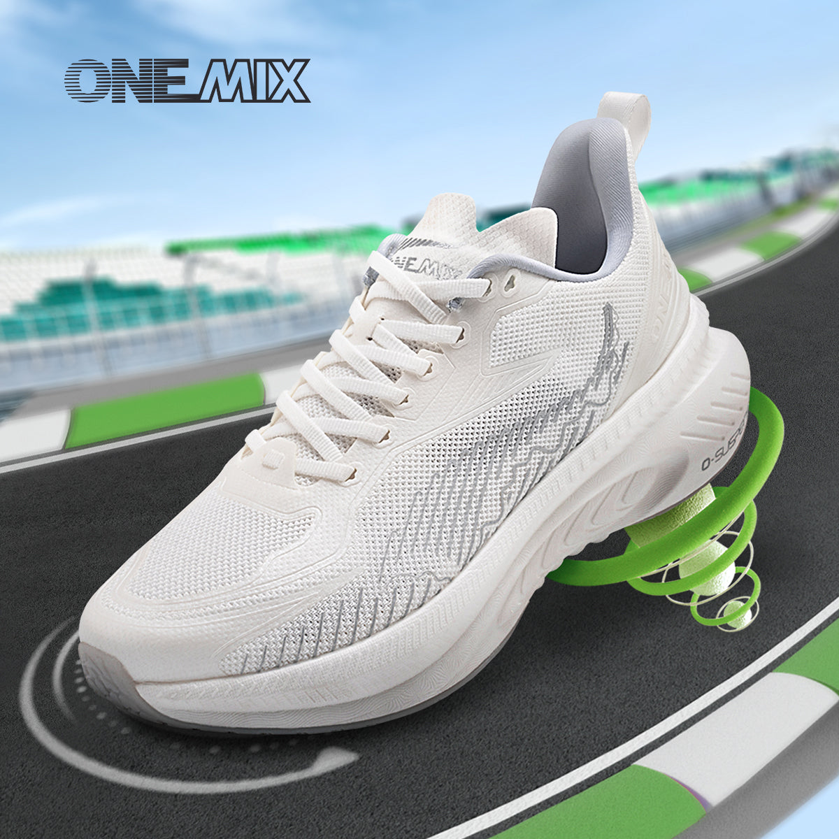 ONEMIX Breathable Carbon Plate Marathon Running Racing Shoes Stable Support Shock-relief Ultra-light Rebound Sport Sneakers