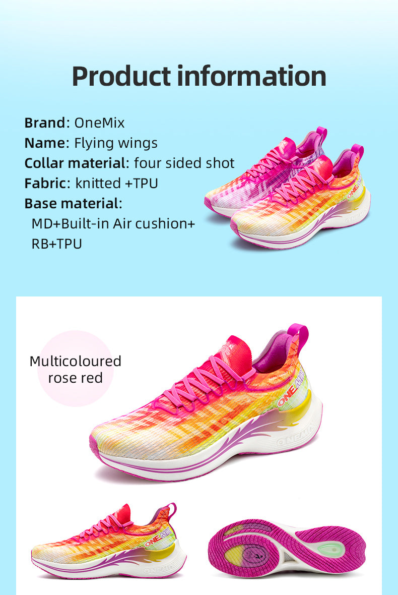 ONEMIX Non-slip Waterproof Running Shoes Athletic Training Tennis Sport Shock-relief Outdoor Walking Sneakers