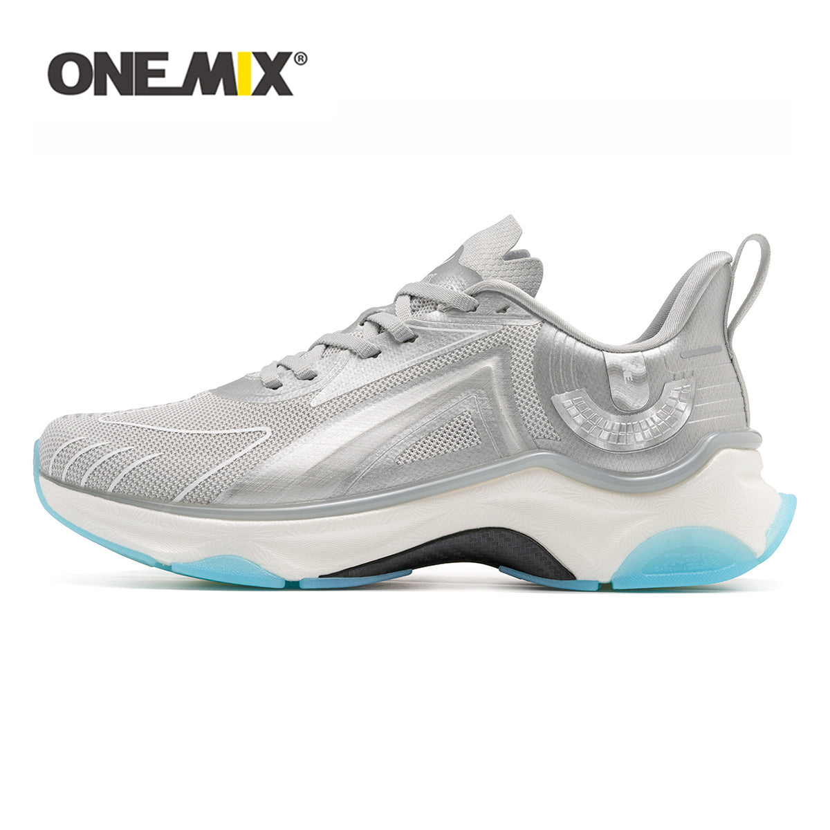 ONEMIX Breathable Lightweight Double-Structure Shock Absorber Race Running Shoes - Plantar Fasciitis Pain Relief