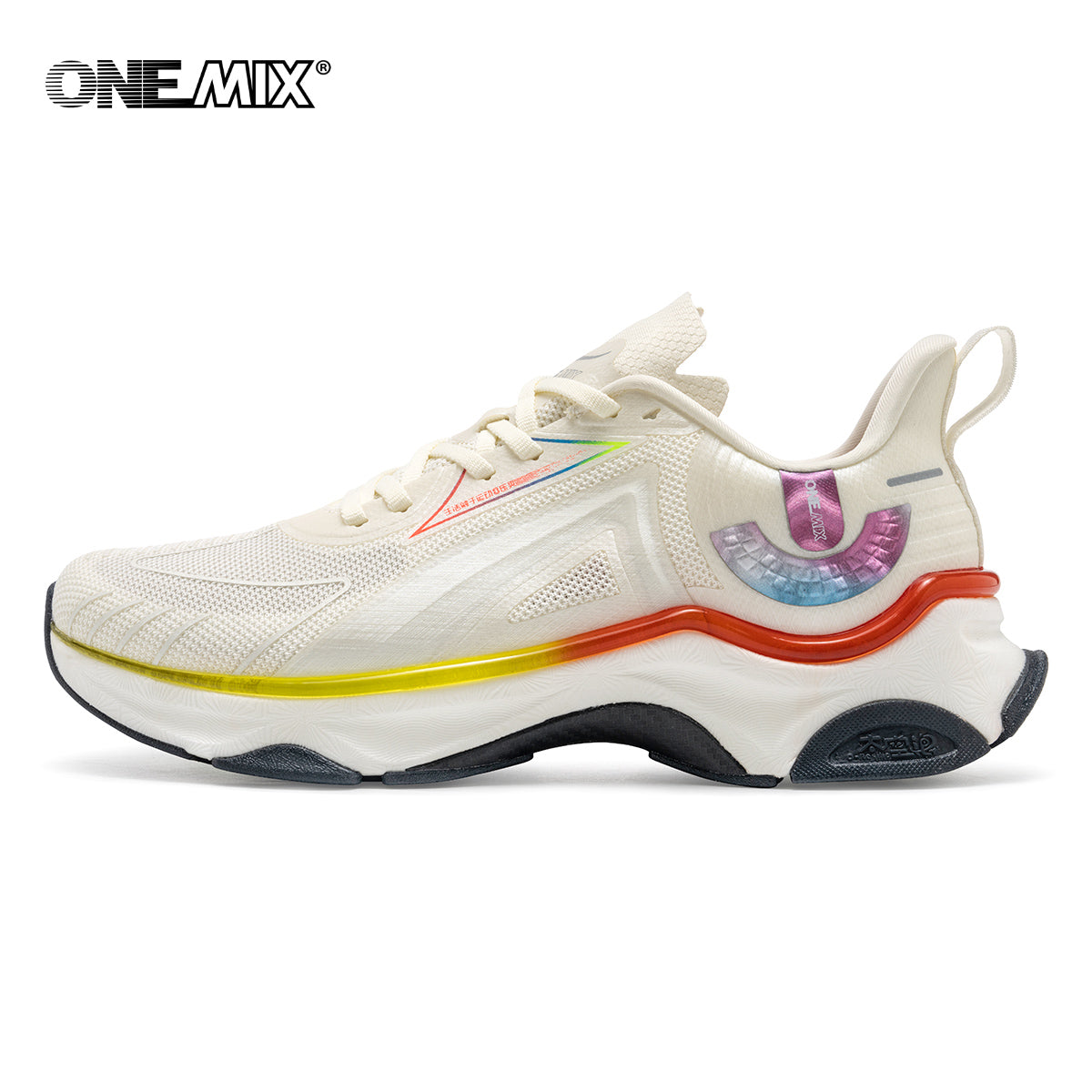 ONEMIX Breathable Lightweight Double-Structure Shock Absorber Race Running Shoes - Plantar Fasciitis Pain Relief