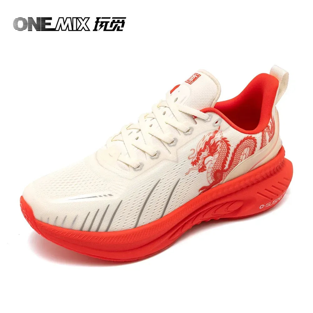 ONEMIX Shock Absorption Road Running Sneakers Tennis Jogging Dragon Style