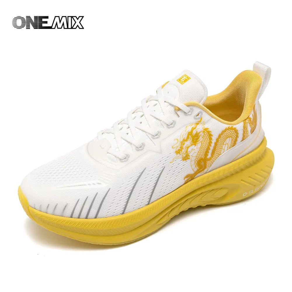 ONEMIX Shock Absorption Road Running Sneakers Tennis Jogging Dragon Style