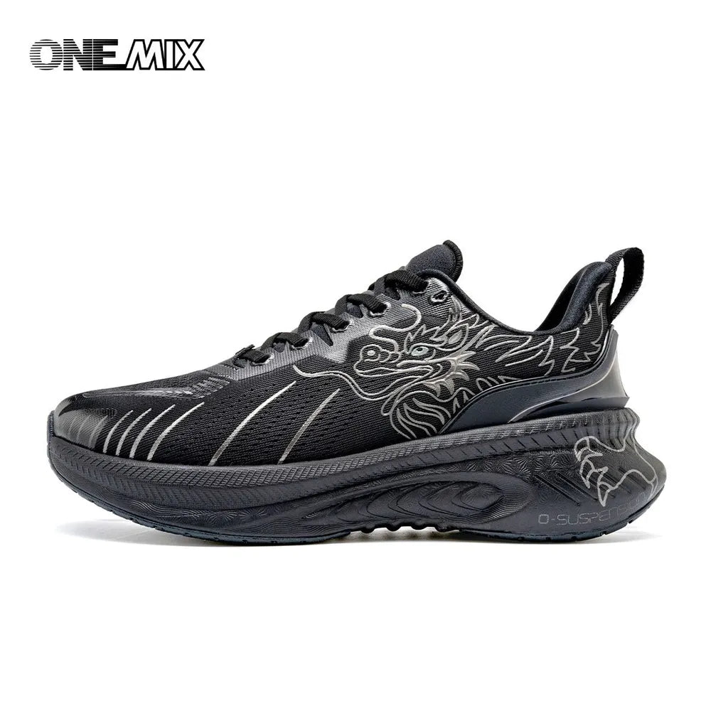 ONEMIX Shock Absorption Road Running Sneakers Tennis Jogging Dragon Style