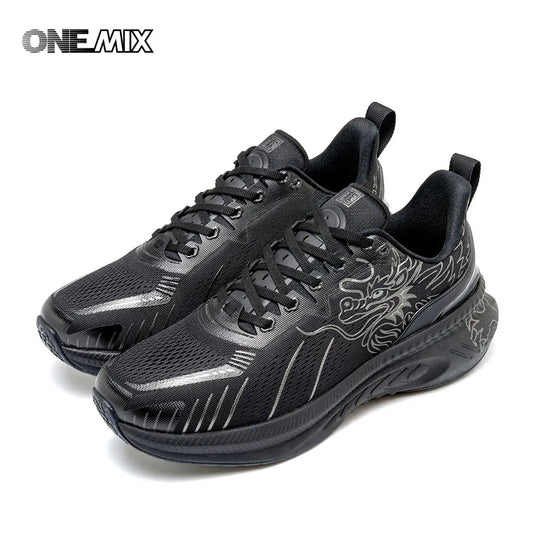ONEMIX Shock Absorption Road Running Sneakers Tennis Jogging Dragon Style