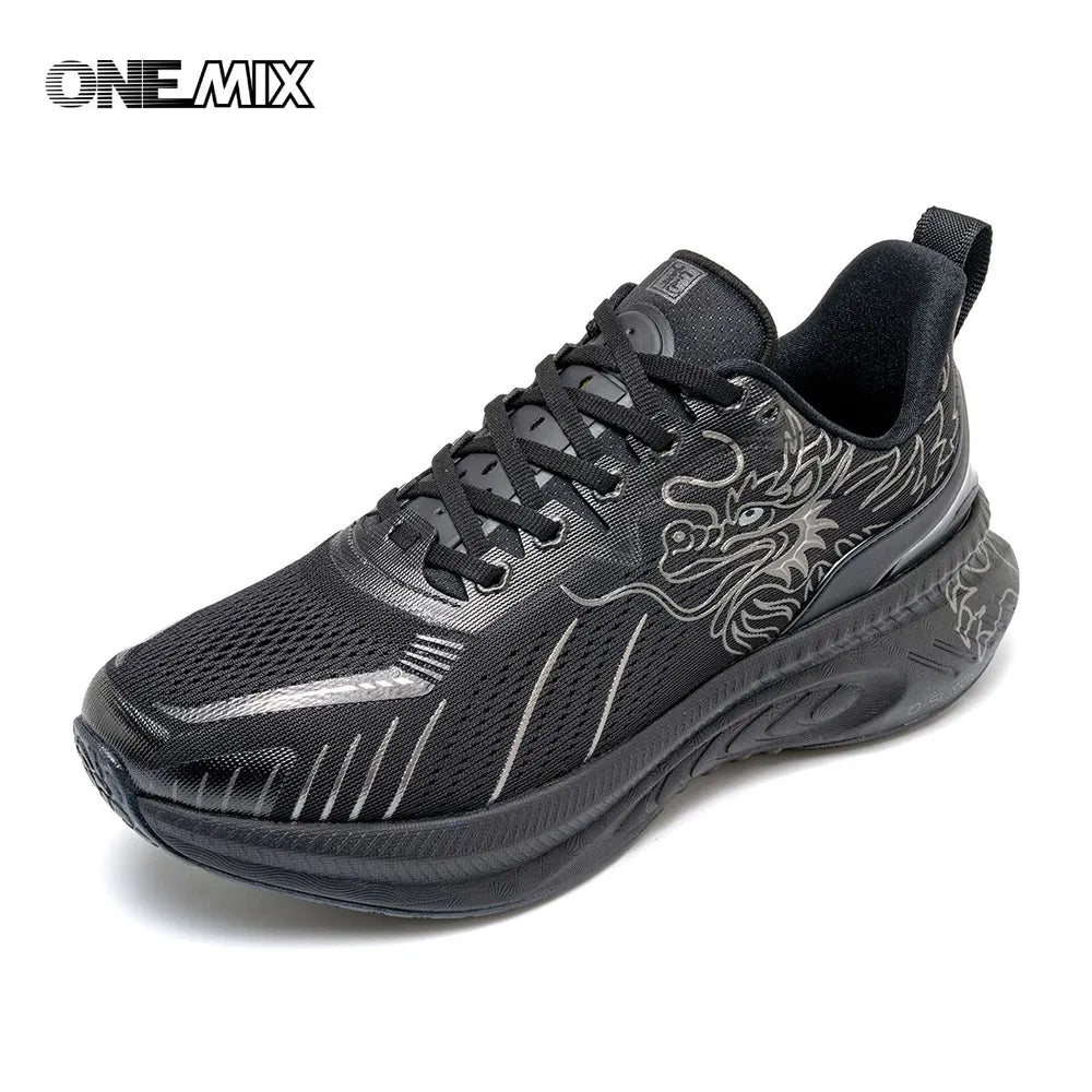 ONEMIX Shock Absorption Road Running Sneakers Tennis Jogging Dragon Style