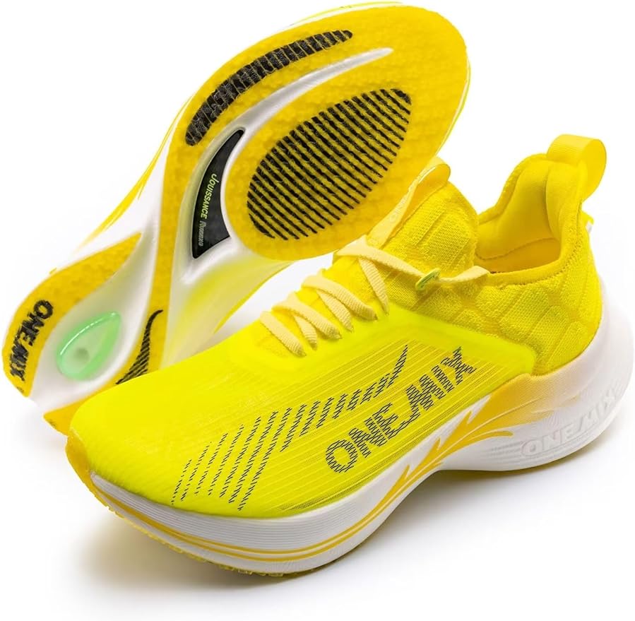 ONEMIX Road Marathon Running Shoes Carbon Fiber Plate Wide with Arch Support Breathable Sneakers Light Armor 21601