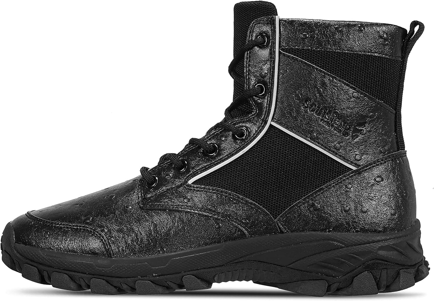 Soulsfeng Unisex Tactical Boots Lightweight Sneakers Boots Hiking Work Military Combat Boots for Men Women