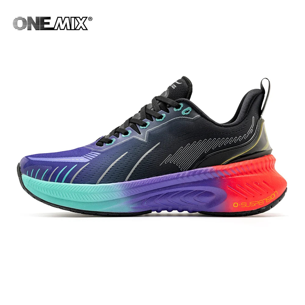 ONEMIX Cushioning Carbon Plate Running Shoes Fitness Anti-skid Ultra-Light Outdoor Support Trainers Walking Sneakers