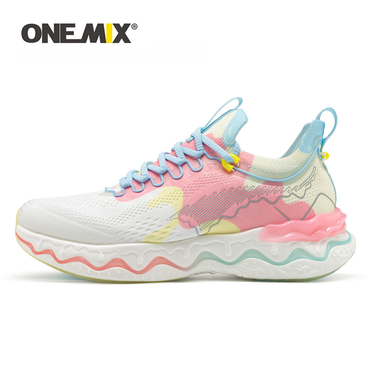 ONEMIX Lightweight Men Women Road Running Sneakers Athletic Tennis Sports Walking Breathable Shoes